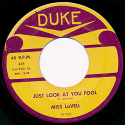 Miss LaVell Just Look At You Fool / Tide Of Love USED VINYL 7INCH 45 RPM
