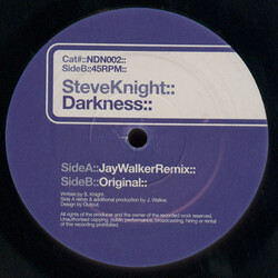 Steve Knight Darkness USED VINYL 12INCH 45 RPM