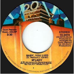 M'Lady Baby, You Lied / Come Into Me USED VINYL 7INCH 45 RPM STYRENE