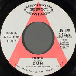 The Gun Hobo / Don't Look Back USED VINYL 7INCH 45 RPM SINGLE PROMO STYRENE