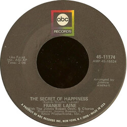 Frankie Laine The Secret Of Happiness / You Gave Me A Mountain USED VINYL 7INCH 45 RPM