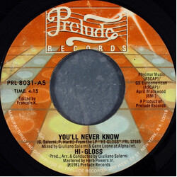 Hi-Gloss You'll Never Know USED VINYL 7"