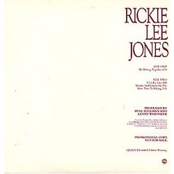 Rickie Lee Jones We Belong Together USED VINYL 12INCH PROMO