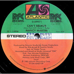 Nancy Martinez Can't Believe USED VINYL 12INCH 33 S RPM