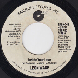 Leon Ware Inside Your Love USED VINYL 7INCH 45 RPM PROMO STYRENE