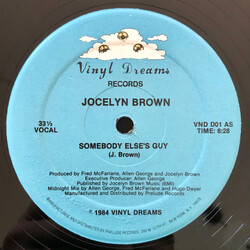 Jocelyn Brown Somebody Else's Guy USED VINYL 12INCH 33 S RPM REISSUE