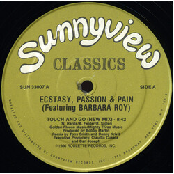 Ecstasy, Passion & Pain / Barbara Roy Touch And Go USED VINYL 12INCH 33 S RPM REISSUE