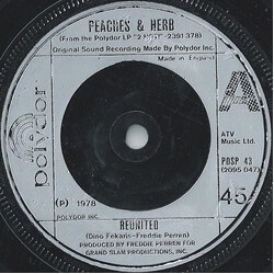 Peaches & Herb Reunited USED VINYL 7INCH 45 RPM SINGLE