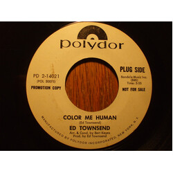 Ed Townsend Color Me Human / No USED VINYL 7INCH 45 RPM SINGLE PROMO