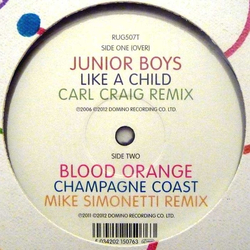 Junior Boys / Blood Orange (2) Motion Sickness Part 1 Vinyl 12" USED