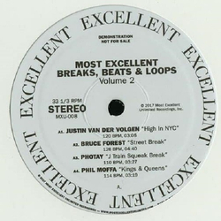 Various Most Excellent Breaks, Beats & Loops Volume 2 Vinyl 12" USED
