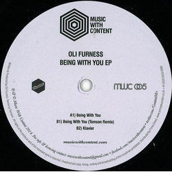 Oli Furness Being With You EP Vinyl 12" USED