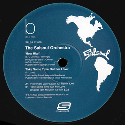 The Salsoul Orchestra How High / Take Some Time Out For Love Vinyl 12" USED