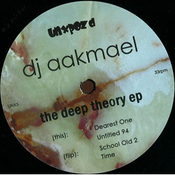 DJ Aakmael The Deep Theory Ep Vinyl 12" USED