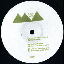 DJ Reverend P Morgan Avenue Edits No.4 Vinyl 12" USED