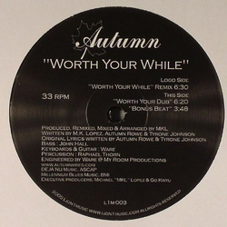 Autumn (9) Worth Your While Vinyl 12" USED
