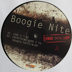 Boogie Nite Free 2013 EP Vinyl 12" USED