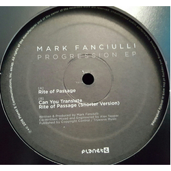 Mark Fanciulli Progression E.P. Vinyl 12" USED