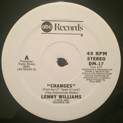 Lenny Williams Changes Vinyl 12" USED