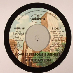 Alfie Davison Love Is Serious Business Vinyl 7" USED
