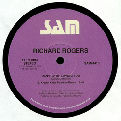Richard Rogers Can't Stop Loving You Vinyl 12" USED