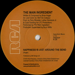The Main Ingredient Happiness Is Just Around The Bend / Evening Of Love Vinyl 12" USED