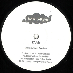 D'Julz Lemon Juice Remixes Vinyl 12" USED