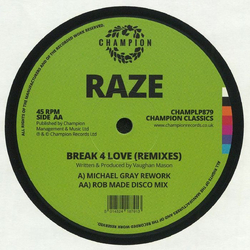 Raze Break 4 Love (Remixes) Vinyl 12" USED