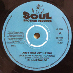 Johnnie Taylor Ain't That Loving You (For More Reasons Than One) Vinyl 7" USED