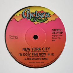New York City I'm Doin' Fine Now Vinyl 12" USED