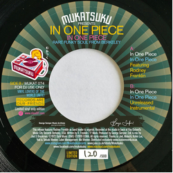 In One Peace In One Piece Vinyl 7" USED