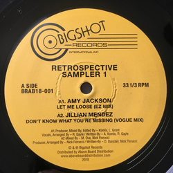 Various Retrospective Sampler 1 Vinyl 12" USED
