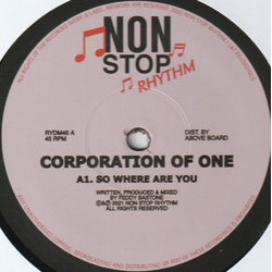 Corporation Of One So Where Are You / Vanessa Del Rio Vinyl 12" USED