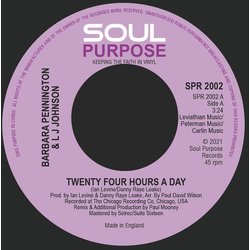 Barbara Pennington / L.J. Johnson Twenty Four Hours A Day Vinyl 7" USED
