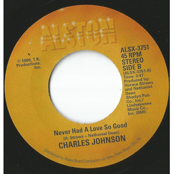 Charles Johnson Baby I Cried, Cried, Cried / Never Had A Love So Good Vinyl 7" USED