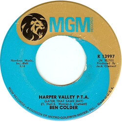 Ben Colder Harper Valley P.T.A. (Later That Same Day) USED VINYL 7"