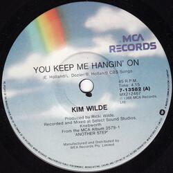 Kim Wilde You Keep Me Hangin' On VINYL 7" USED