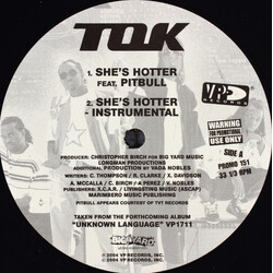 T.O.K. She's Hotter / She's Hot USED VINYL 12INCH PROMO