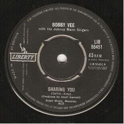 Bobby Vee / The Johnny Mann Singers Sharing You USED VINYL 7INCH 45 RPM SINGLE