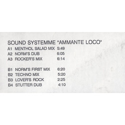 Sound Systemme Ammante Loco USED VINYL 12INCH WHITE LABEL