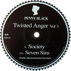 Twisted Anger Vol 3 USED VINYL 12INCH 33 S RPM 45 RPM