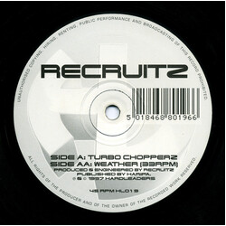 Recruitz Turbo Chopperz / Weather USED VINYL 12INCH 45 RPM 33 S RPM