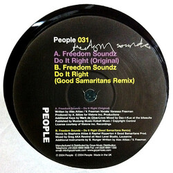 Freedom Soundz Do It Right Vinyl 12" USED
