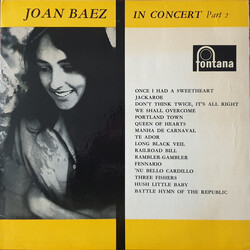 Joan Baez Joan Baez In Concert Part 2 Vinyl LP USED