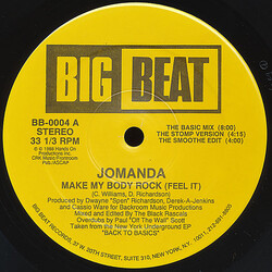 Jomanda Make My Body Rock (Feel It) USED VINYL 12INCH 33 S RPM