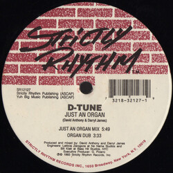 D-Tune Just An Organ / Getting Bigger VINYL 12" USED