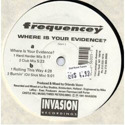 Frequency (3) Where Is Your Evidence? VINYL 12" USED
