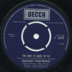 Engelbert Humperdinck The Way It Used To Be / A Good Thing Going VINYL 7" USED