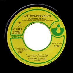 Australian Crawl Downhearted Vinyl 7" USED