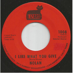Nolan Porter I Like What You Give / Somebody's Cryin' USED VINYL 7"